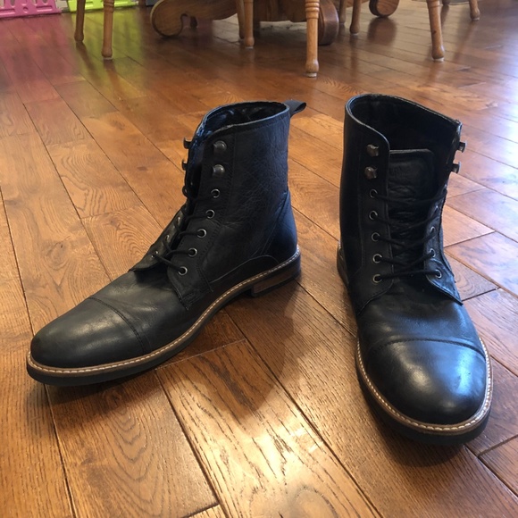 kleen cap toe leather boot